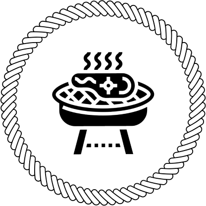 Schwarzer Hund mit Schwanz