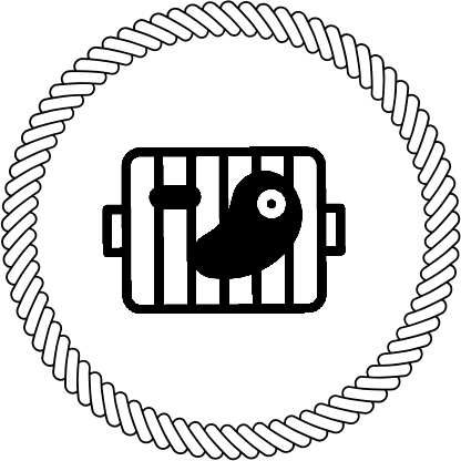 Schwarzer Hund mit Schwanz